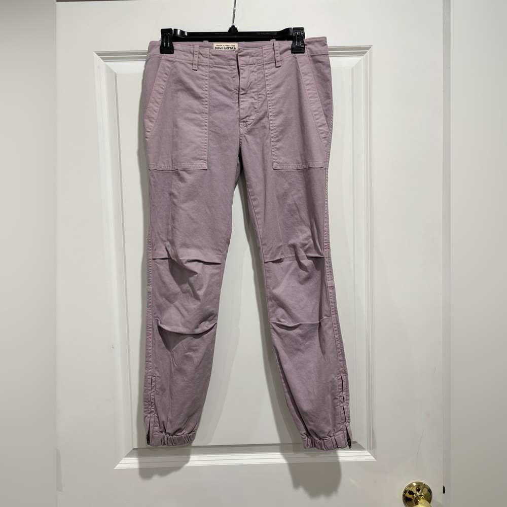 Nili Lotan Lilac Utility Jogger Pants